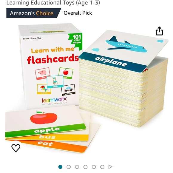 Infant/toddler flash cards & egg matching shape carton - Picture 2 of 9